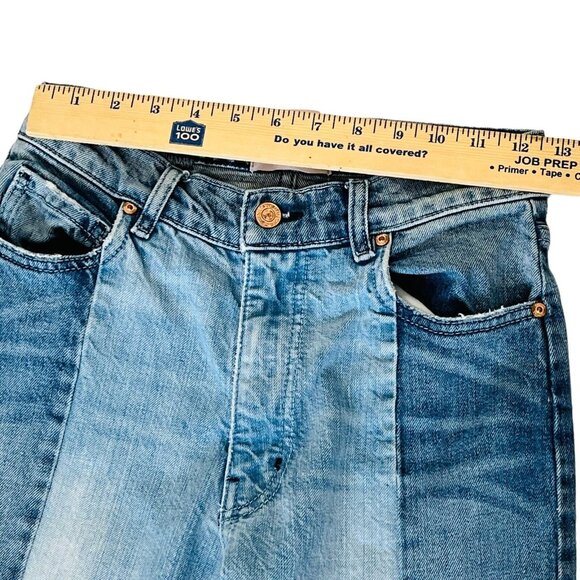Revice Denim Lolita Two Tone Distressed Hem Jeans Womens Size 28 - Picture 8 of 14